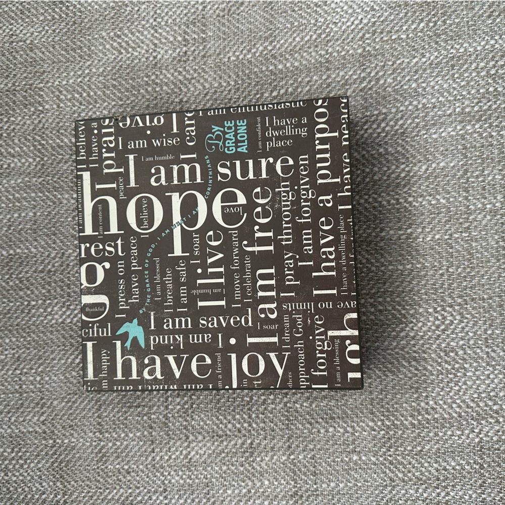 “By Grace Alone” block wall hanging